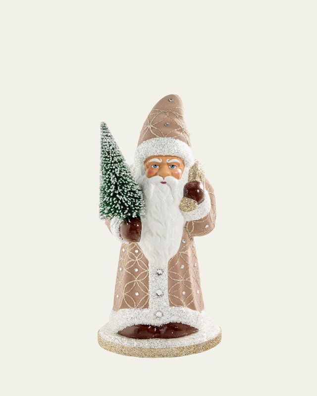 Embellished Santa on Base Figurine
